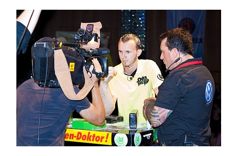 Matthias Schlitte in German Television on Tuesday # Armwrestling # Armpower.net