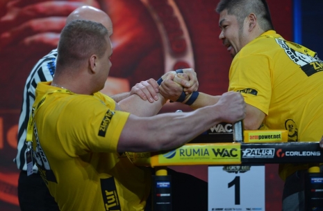 ZLOTY TUR CUP elimination left hand  - results # Armwrestling # Armpower.net