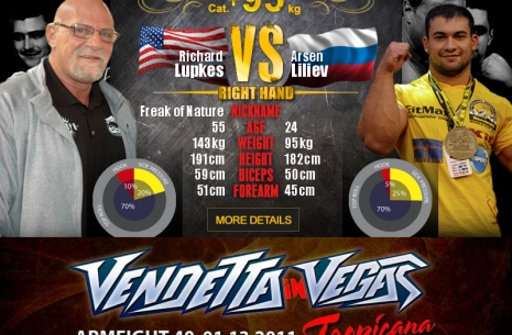 Lupkes vs Lilijev - ARMFIGHT #40 Las Vegas # Armwrestling # Armpower.net