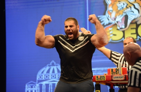 Big, strong and charismatic Levan Saginashvili # Armwrestling # Armpower.net