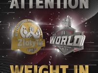 Attention: IFA Championship and Zloty Tur weight in procedure # Armwrestling # Armpower.net