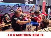 A FEW SENTENCES FROM IFA # Armwrestling # Armpower.net