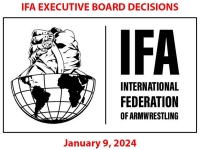 IFA EXECUTIVE BOARD DECISIONS # Armwrestling # Armpower.net