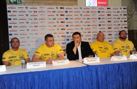Press conference before the Nemiroff World Cup # Armwrestling # Armpower.net