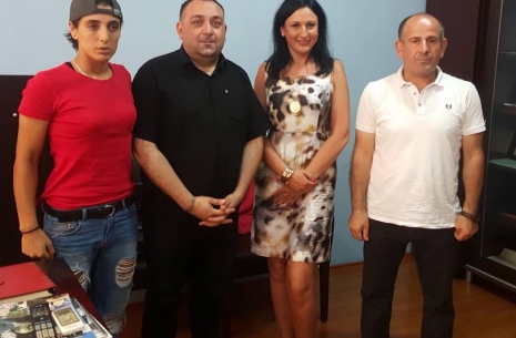 Anna Mazurenko visits Georgia. # Armwrestling # Armpower.net