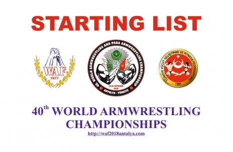World Armwrestling Championship (WAF) # Armwrestling # Armpower.net