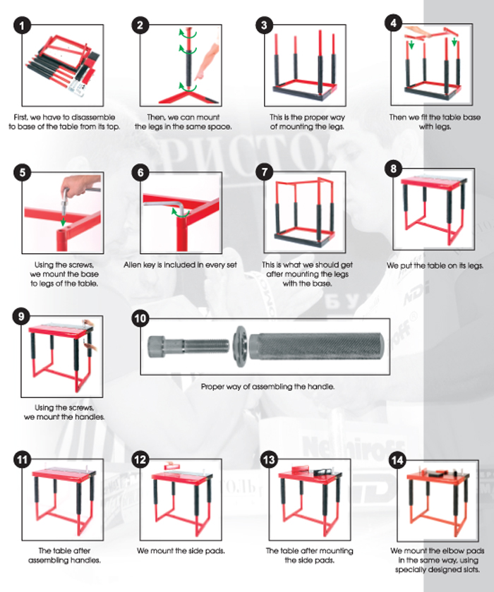 Размеры стола для армрестлинга чертеж сделать самому